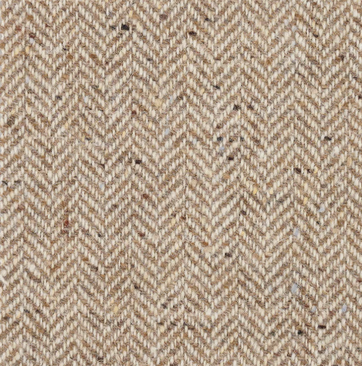Dolton - Gamble & Gunn Molloy & Sons Irish Donegal Tweed British Made Light Tan Herringbone Flat Cap - Image 3