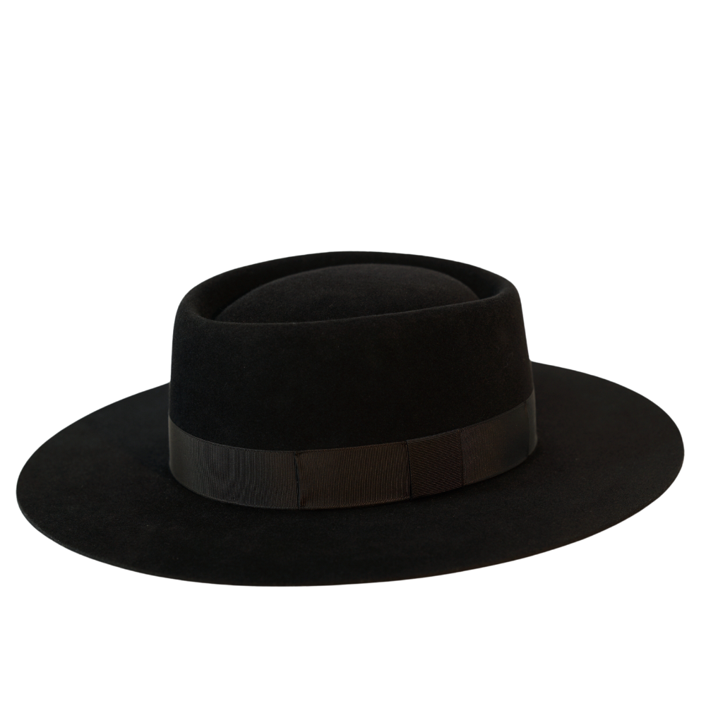 Gamble & Gunn Van Cleef Wide Brim Pork Pie Hat - Image 3
