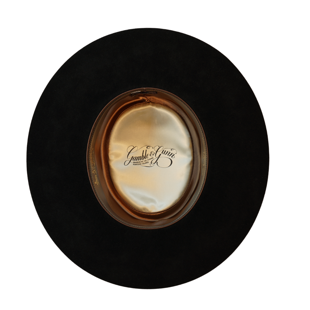 Gamble & Gunn Van Cleef Wide Brim Pork Pie Hat - Image 4
