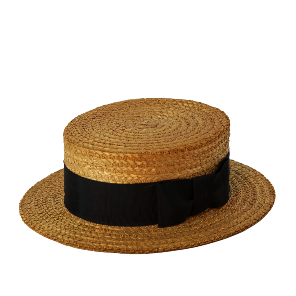 Vintage Circa 1950's The York Hat Boater Hat Size 7 3/8 60cm - Image 2