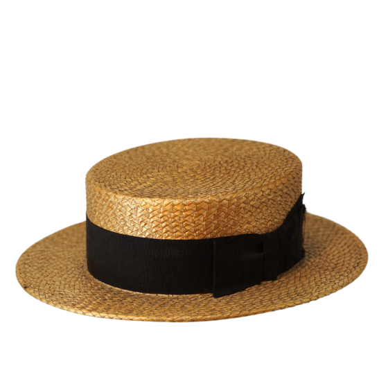 Vintage Circa 1900 Tress & Co Boater Hat Size 7 1/8 58cm