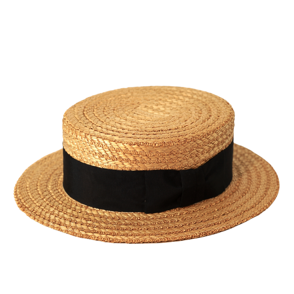 Vintage Circa 1930's Dunn & Co Boater Hat Size 56 - Image 2