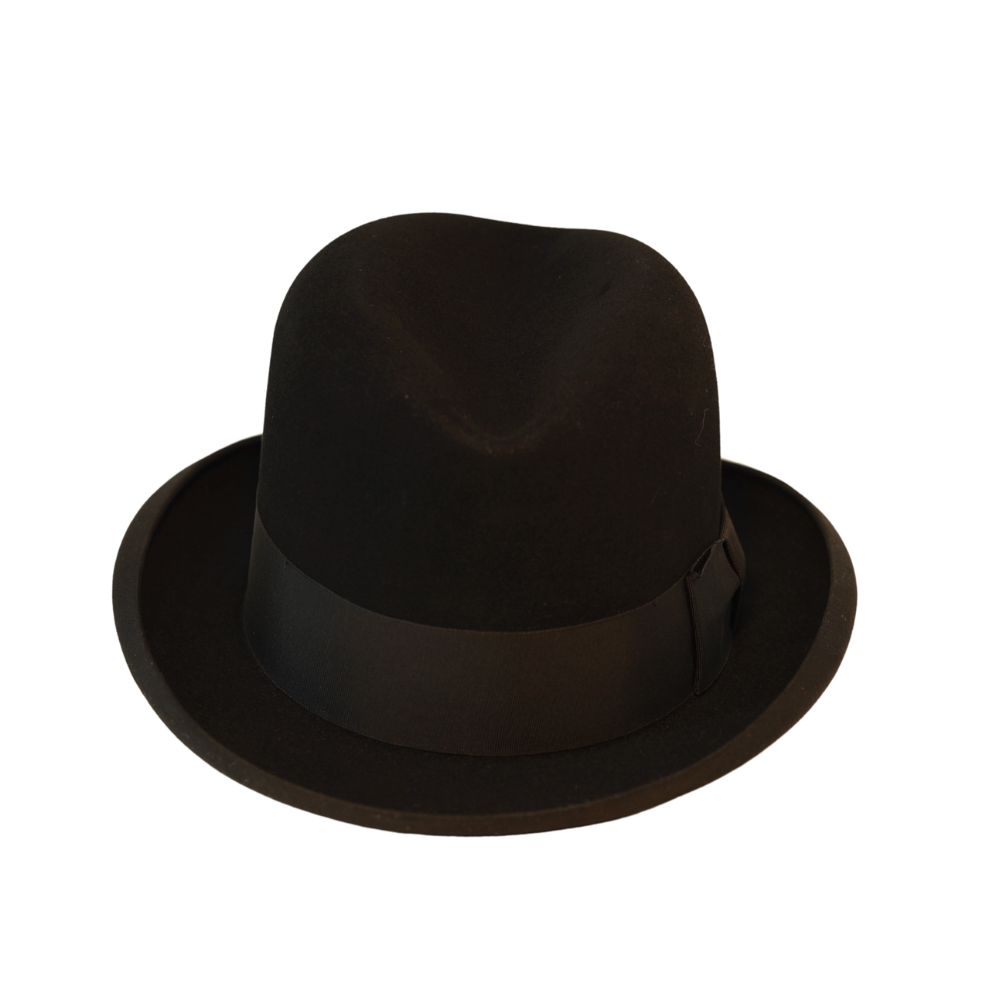 Vintage 1950's Homburg Hat Rosebery 57cm - Image 2