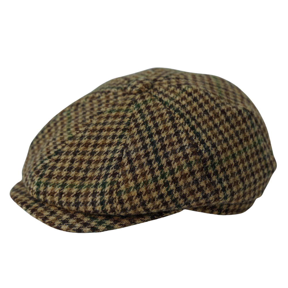 Gamble and Gunn Jones - Houndstooth Tweed Button Top Cap - Image 3