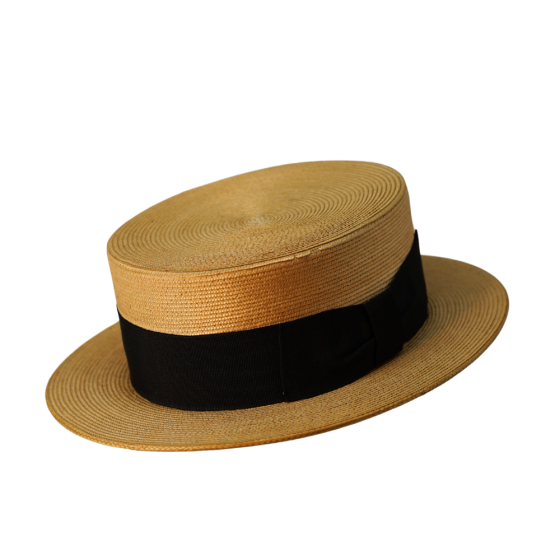 Vintage Circa 1930's GA Dunn & Co Boater Hat Size 6 7/8  56cm