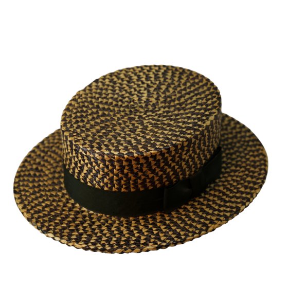 Vintage Circa 1940's Parrish & Sons Boater Hat Size 6 7/8 56cm