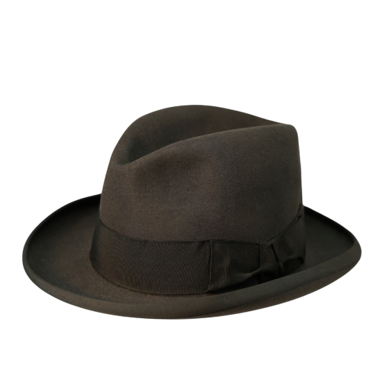 Vintage Circa 1950's Scotts Homburg Hat Size 6 3/4  55cm