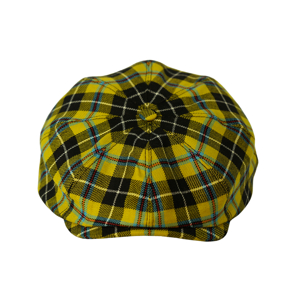 Gara - Gamble & Gunn Cornish National Tartan Button Top Cap - Image 3